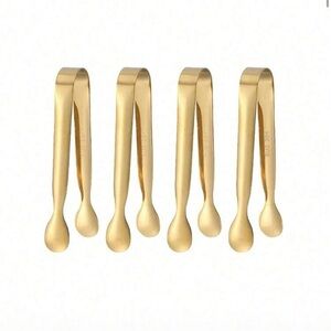 NWT | SHEIN | Mini Food Tongs | Gold | 8-Pack